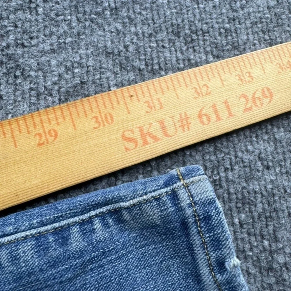 American Eagle Jeans Mens 31x32 Blue Slim Straight Cotton Stretch Denim Workwear